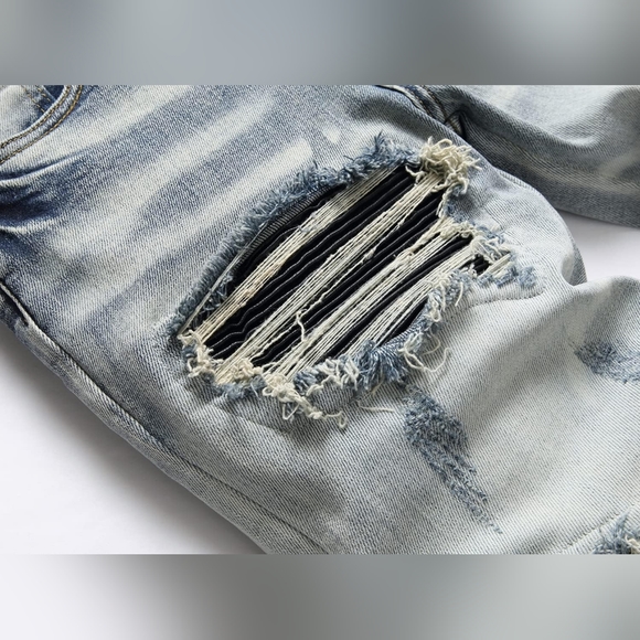 New Men's Designed Unique Street Urbanwear Jeans Multiple Sizes - Picture 5 of 5